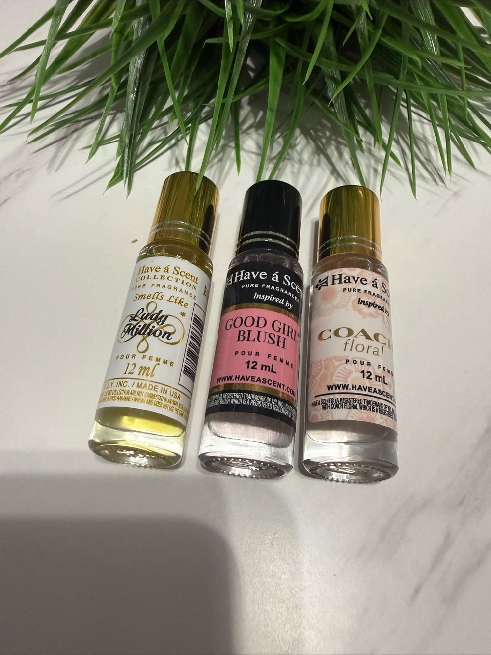 3-Piece Designer-Inspired Fragrance Roll-On Set – 12 mL Each